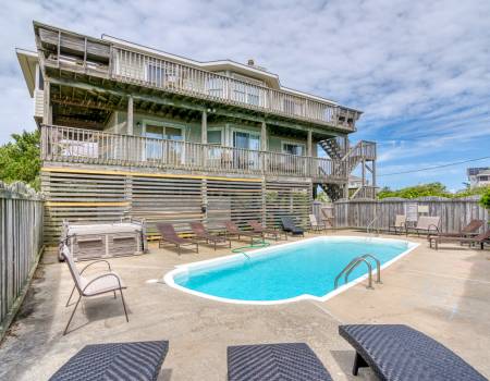 No Ragrets private pool in Corolla